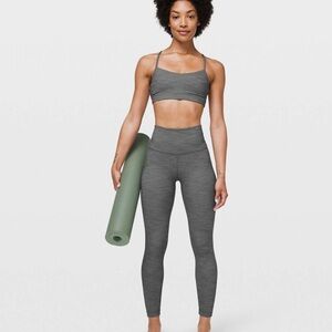 Lululemon Align Leggings Mini Heathered Herringbone Heathered Black White/Black